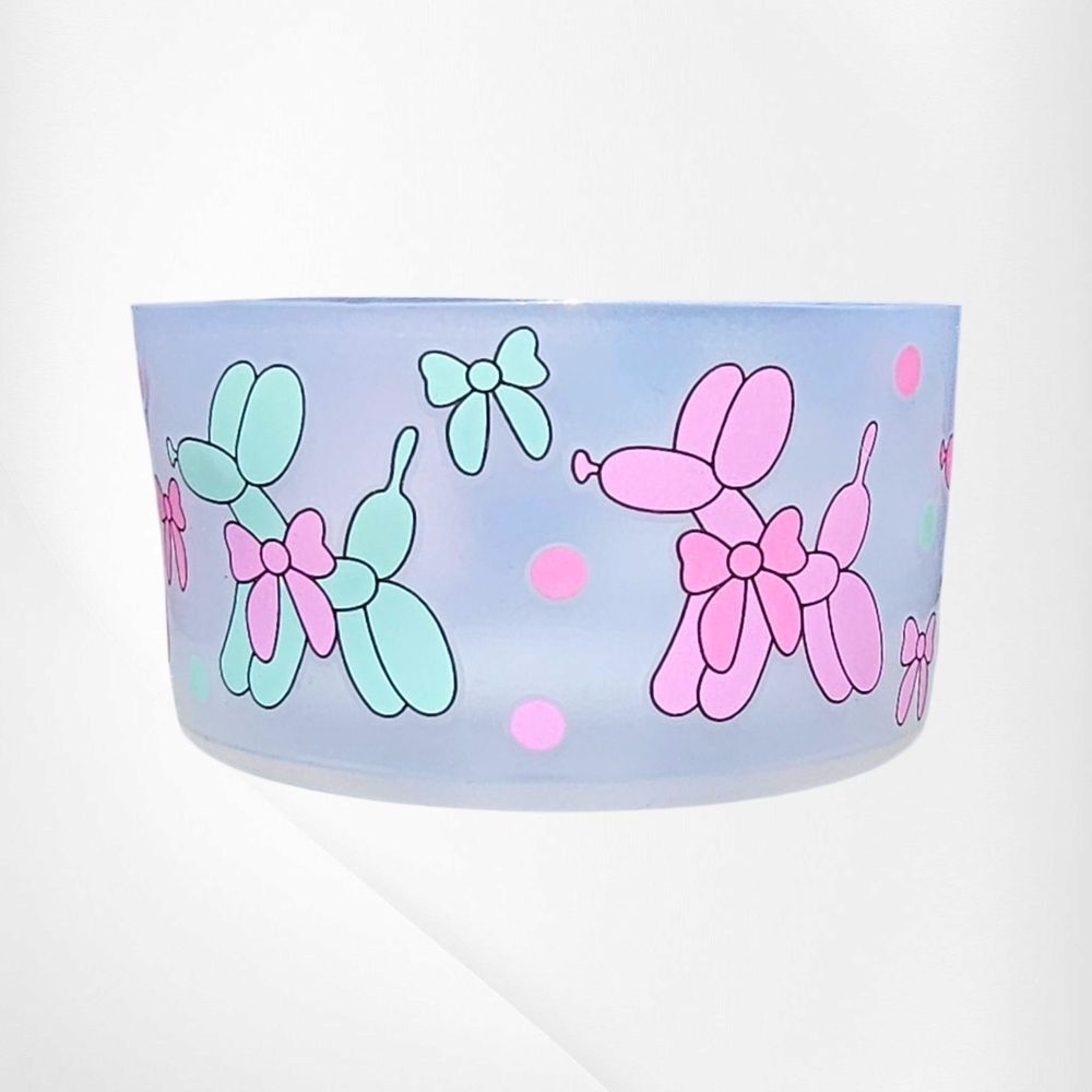 Preppy Balloon Dog & Coquette Bows Silicone Tumbler Boot - Cup …